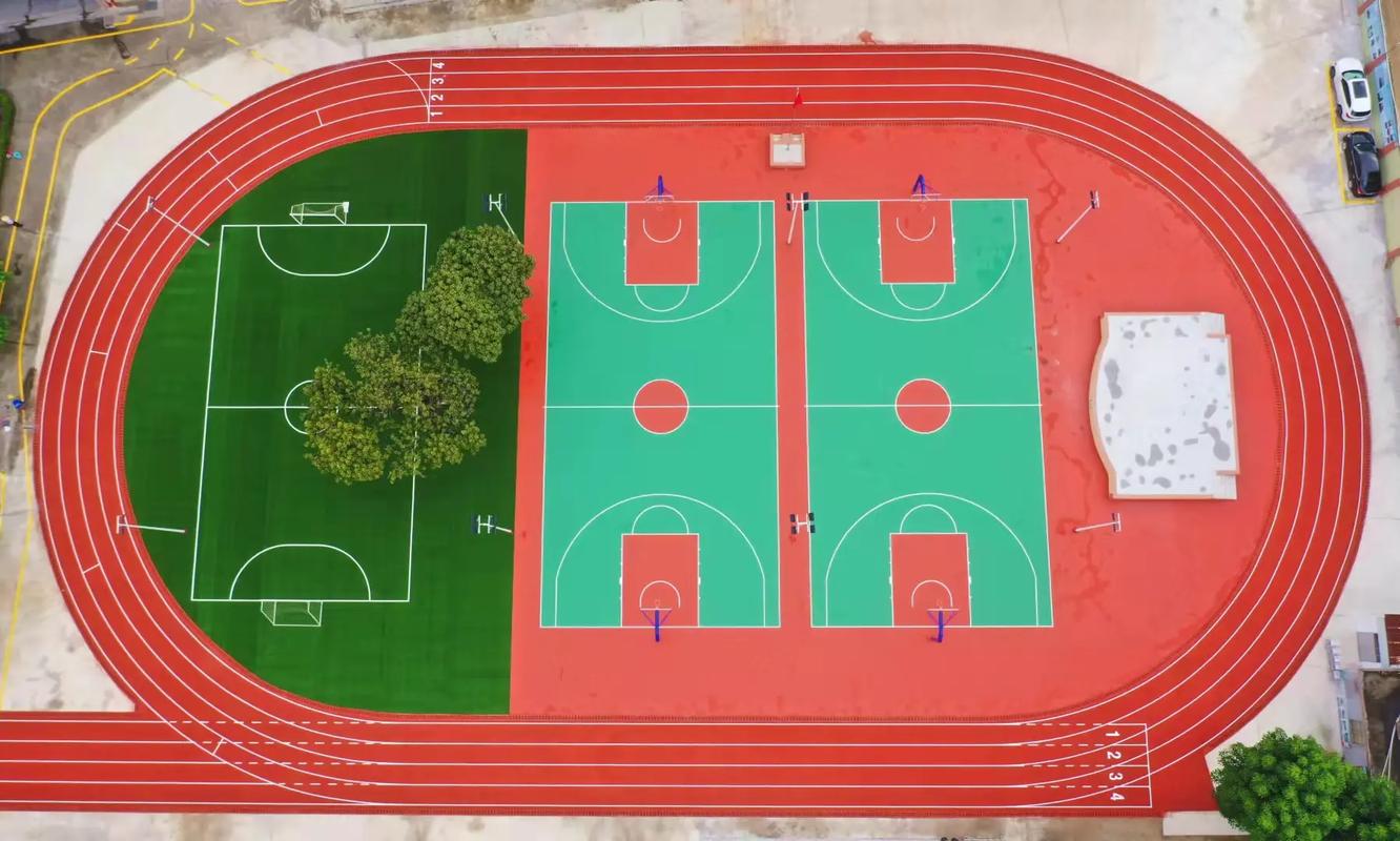 广安市学校塑胶跑道篮球场 - 厂家